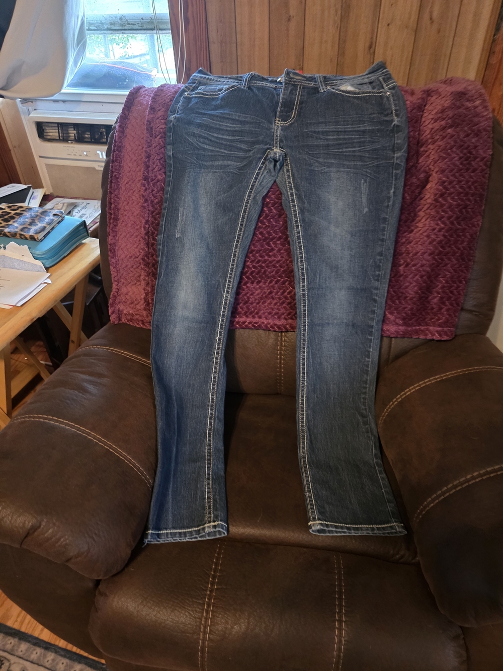 Red Rivet Women's Dark Blue Straight Leg Jeans